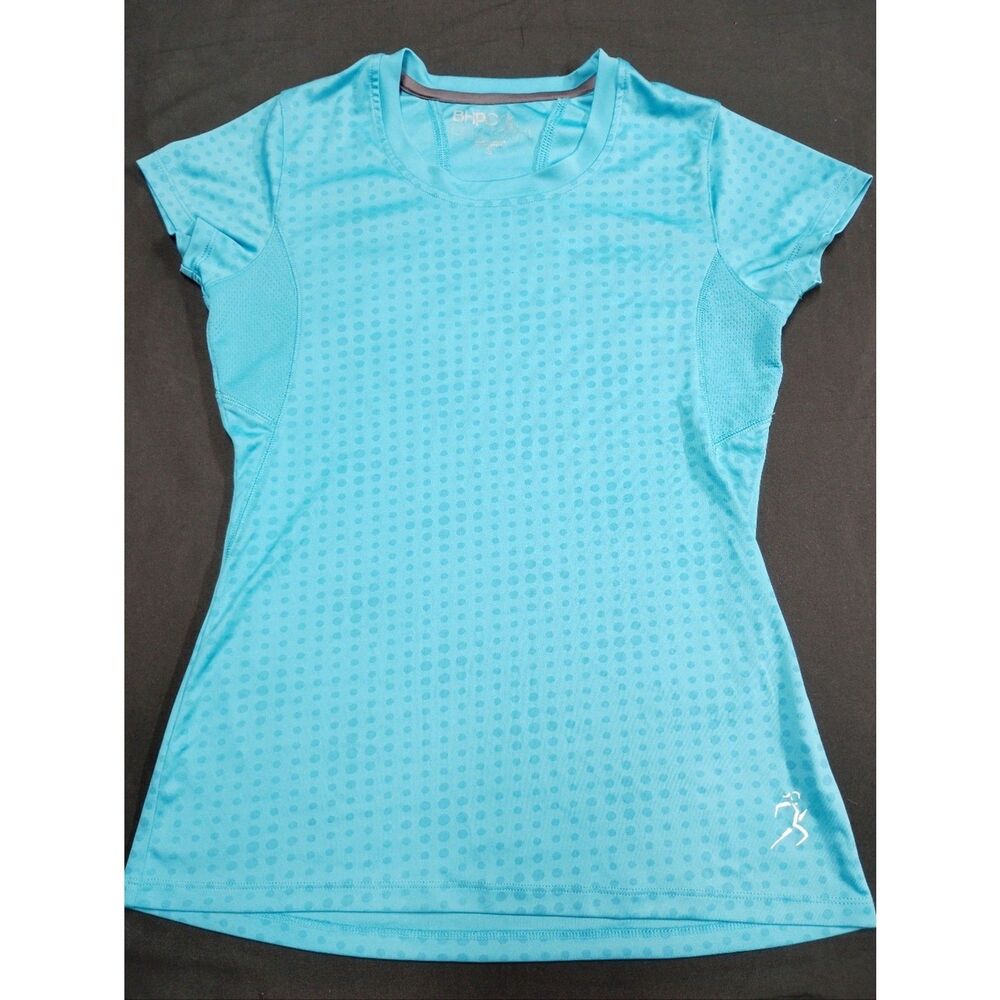 Slick Aqua with Blue Dots Short-Sleeve Performance Tee